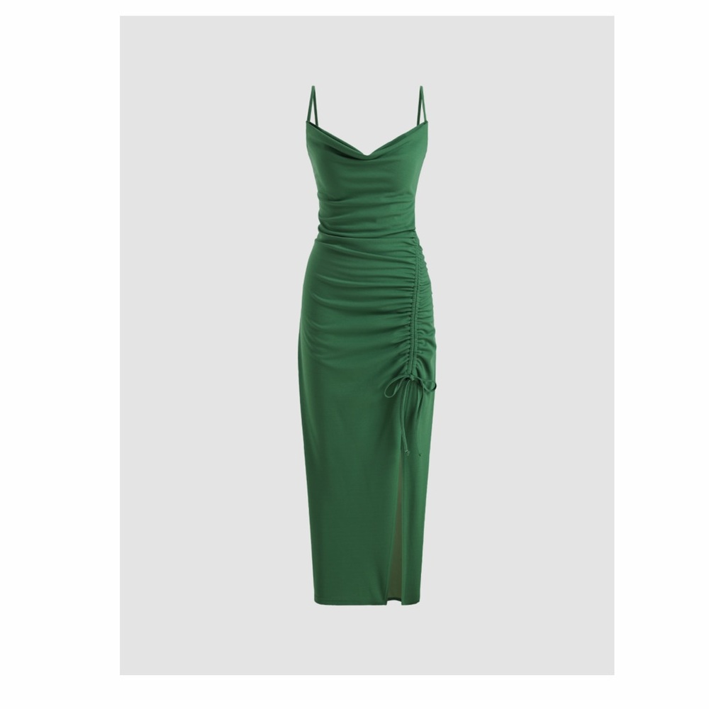 NWT Cider drawstring midi dress 6